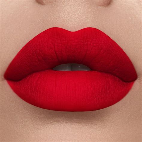 This electric cherry shade will pop on deeper skin tones, and will last. Red Velvet Matte Lipstick | Lip colors, Velvet matte ...