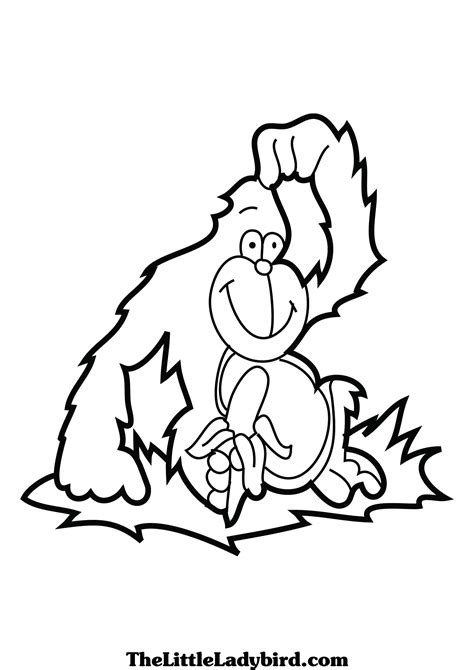 Doodle art is all the rage. Mountain Gorilla Coloring Pages at GetColorings.com | Free ...