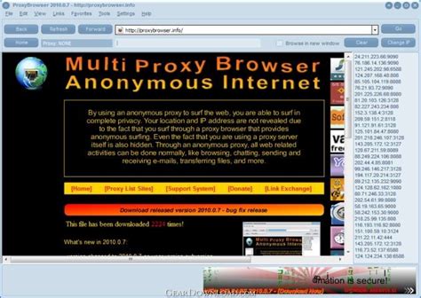 Free Proxy Browser 2011.0.3 Free Download