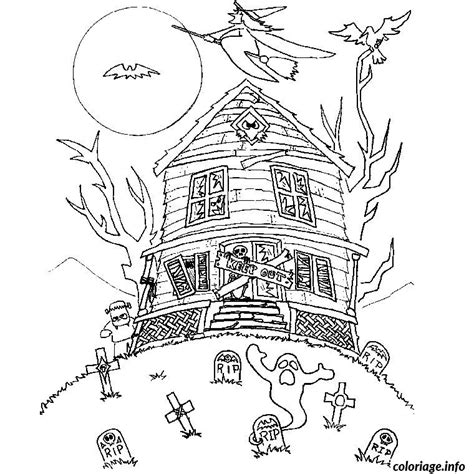 Venons en maintenant au sujet de ce dessin. Coloriage halloween qui font peur - JeColorie.com