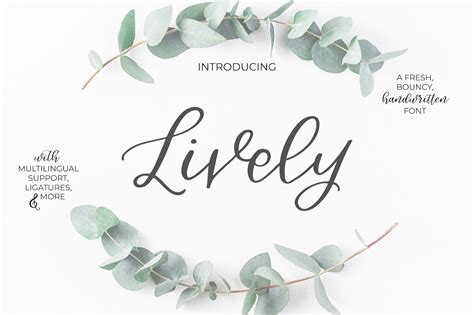 Introducing lively script, a fresh, bouncy, handwritten calligraphy font imbued with effortless elegance. Lively Script (92152) | Script | Font Bundles