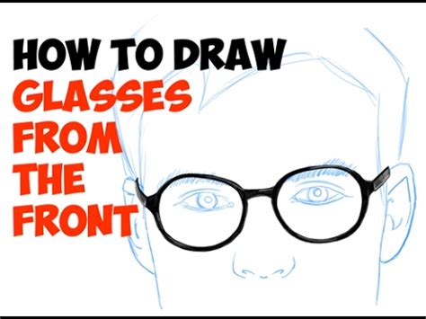 Did you like the video? How to Draw Glasses on a Face Front View Easy Step by Step ...