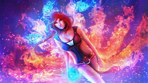 Find the best lol league of legends champs champions statistics, win rates, builds, runes, pro builds probuilds, counters, matchups, items,spells and abilities, and duos guides as roles top, jungle, mid. Fondos de Pantalla League of Legends Ahri Magia Fuego ...