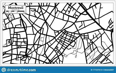 See more ideas about world map coloring page, coloring pages, map. Montreuil France City Map In Black And White Color In ...