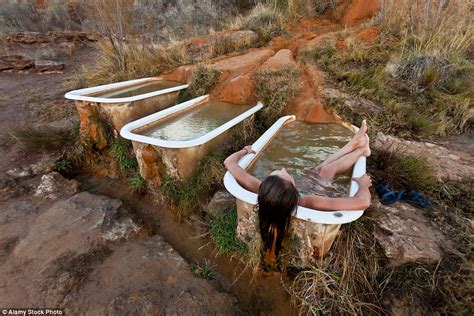 Bathing babies with confidence in baby baths. Utah's natural hot springs converted so tourists can enjoy ...