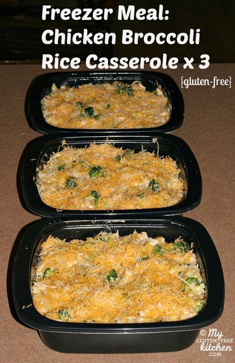 Question… my daughter is allergic to eggs is there something i could. Gluten-free Chicken Broccoli Rice Casserole | Recipe | Freezer meal prep, Gluten free freezer ...