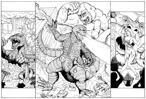 King kong coloring pages king coloring book donkey kart coloring. king kong vs godzilla coloring pages | King Kong VS ...