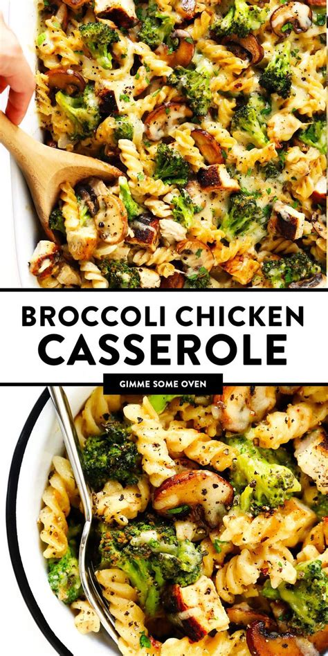 Ovens preheat differently and some are designed to use both a top and bottom element to preheat quickly. Healthier Broccoli Chicken Casserole Recipe | Gimme Some ...