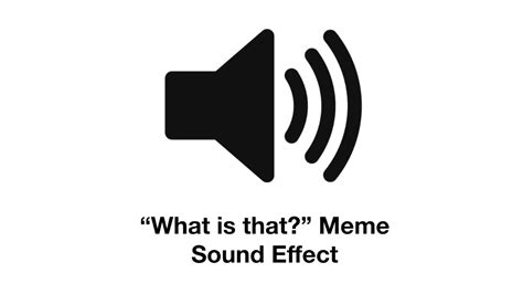 We did not find results for: What is that? Meme Sound Effect - YouTube