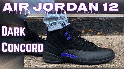Purple jumpman embroidery on the tongue and a black outsole with carbon fiber inserts complete this upgraded iteration of the 1997 classic. Air Jordan 12 Dark Concord Review & On Feet - YouTube