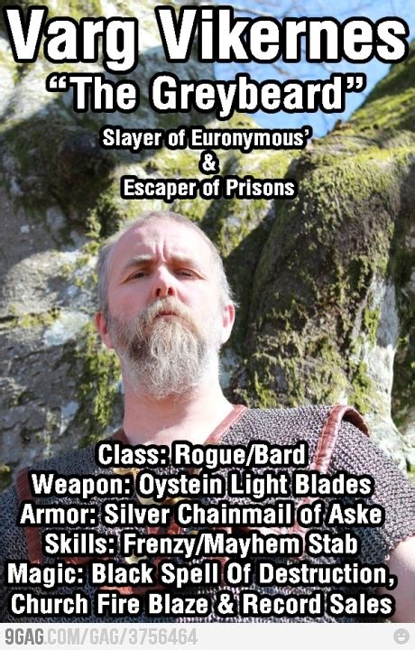 The only negative thing about murder is that. Varg Vikernes Slayer of Euronymous' | Of and Lol
