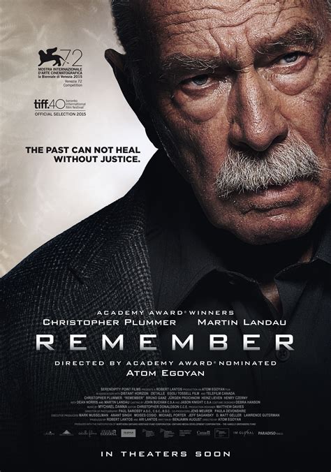 Reviews and scores for movies involving christopher plummer. Remember (2016) - Christopher plummer, Film en Boeken