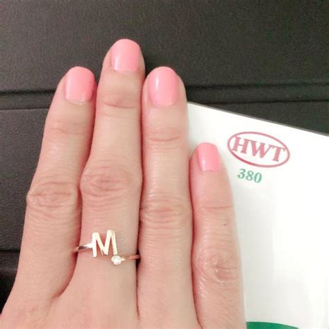 Cincin kawin berlian terbaru harga mulai 5 jutaan. Cincin huruf emas hwt kadar 375 huruf M | Shopee Indonesia