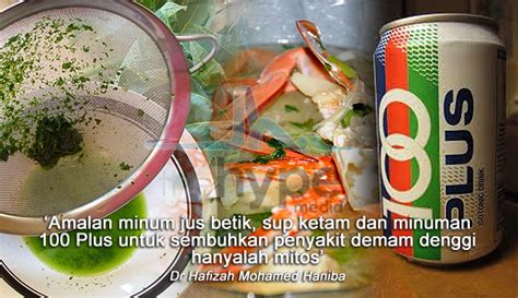 Khususnya untuk sup ketam, ianya harus dilihat sebagai sokongan nutrisi kepada seorang pesakit dan bukannya sebagai rawatan. DENGGI : JUS BETIK, SUP KETAM & MINUMAN ISOTONIK HANYALAH ...