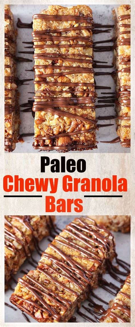 Jump to the easy homemade granola bars recipe or read on to see how we make them. Paleo Chewy Granola Bars- a great grab and go breakfast ...