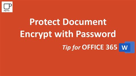 In bottom of outlook app it's showing need password but if i click on that, pop up is not showing for entering the password. Protect Document: Encrypt with Password in Office 365 Word ...