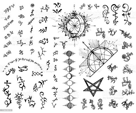 This understanding will align your soul and spirit with the universe and help you develop a greater sense of awareness in your selfor spiritual practice. Design Set With Abstract Alchemy And Sacred Geometry Signs ...