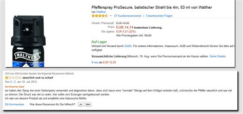 We did not find results for: SuzuFA: Seltsame Amazon-Bewertung für ein Pfefferspray