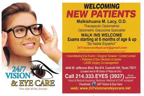 Su šia įmone galite susisiekti el. Promotions | 24/7 Vision & Eye Care | Dallas, TX