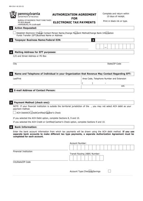 Какой сегодня праздник / kakoj segodnya prazdnik 2. Form Rev-331a As - Authorization Agreement For Electronic ...