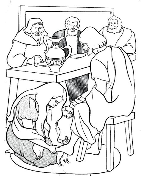 Visitation of mary to elizabeth coloring page. Mary And Martha Coloring Page at GetColorings.com | Free ...