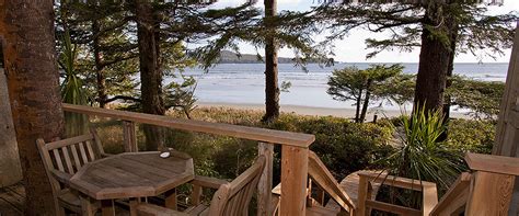 Beach nest is a cozy beachfront cabin ideal for romantic getaways. Tofino Chesterman Beach B&B Private Suites and Cottage