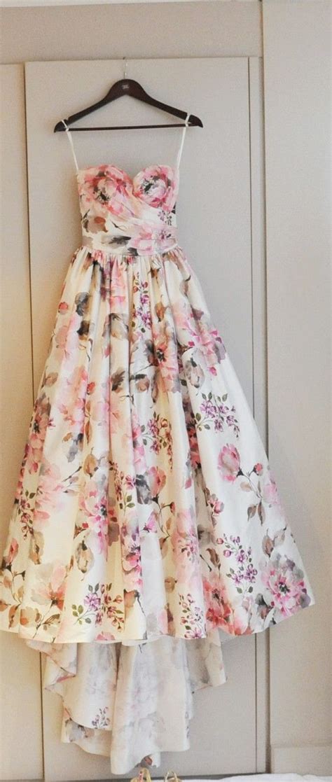 We've picked 21 stunning floral. Elegant Sweetheart Floral Print Wedding Dress for Bridal ...