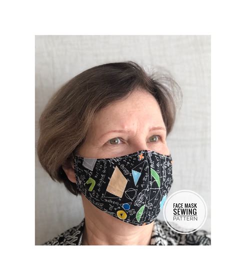 How to make 3d pleated face mask. 3D Face Mask Sewing Pattern; PDF Sewing Pattern; Instant PDF download pattern; Simple sewing ...