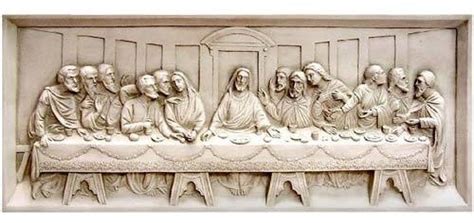 Roman the last supper with florentine arches religious figurine. Last Supper Wall Relief 25 Religious Sculpture ...