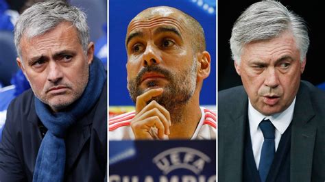 Con buona pace di mourinho. Mourinho, Ancelotti, Guardiola : le jeu de chaises ...