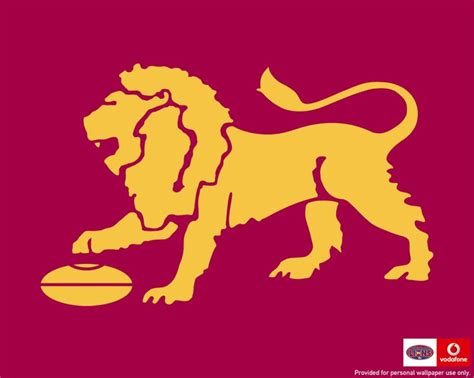 White word lions, transparent background,.png: brisbane lions emblem wallpaper | Lions, Afl, West coast ...