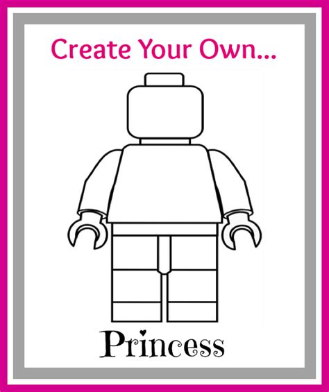 Creating your own coloring book using photoshop. Create Your Own LEGO Minifigures Printables: For Boys ...