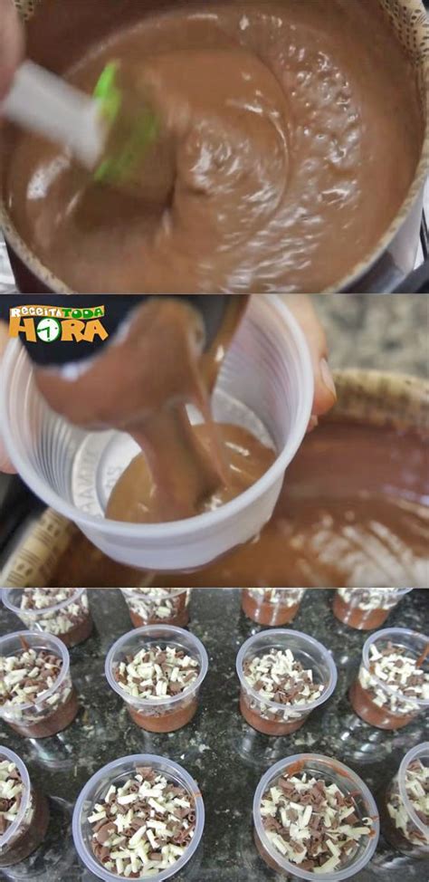 Mousse de chocolate sin huevo: Mousse de Chocolate no Potinho - Receita Toda Hora ...