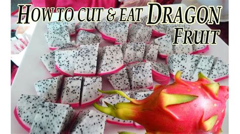 The skin should be smooth and leathery, with those firm. How to cut & eat Dragon fruit | ड्रैगन फल को कैसे काटे और खाये - YouTube