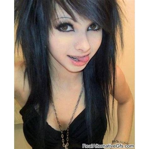 Secondly, apply the black shade if your hair is not. Pretty emo girls with black hair Emo Fashion liked on Polyvore