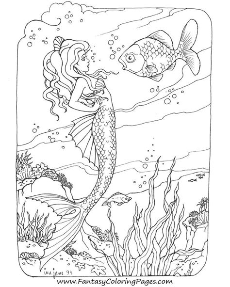 Exclusive artistic illustrations for fans of all ages. Advanced Mermaid Coloring Pages For Adults - Coloring ...