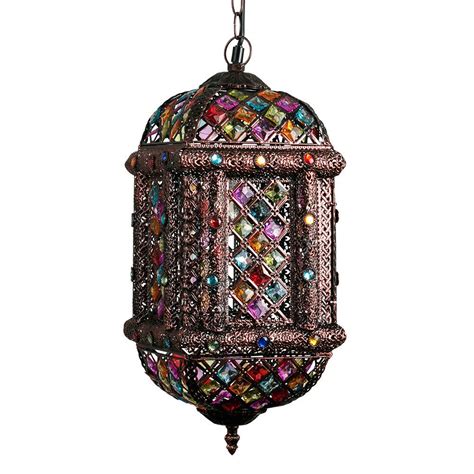 This metal light is ideal for kitchen, dining room, bars & restaurants. Moroccan Electrical Lantern Ceiling Light Multi | Lantern ...