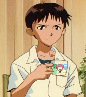 Liddat how to claim political asylum in the land of the free?! Shinji Holding an Akari | Shinji Holding a Mug | Know Your ...