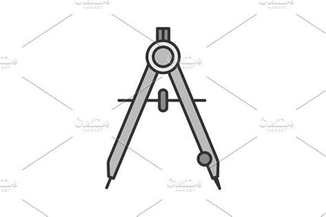 As dividers, they can also be used as tools to measure distances, in particular on maps. Drawing compass color icon | Drawings, Icon, Compass