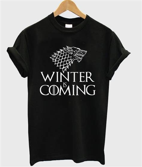Game Of Thrones Winter is Coming T Shirt AY in 2020 | Game of thrones shirts, Game of thrones ...