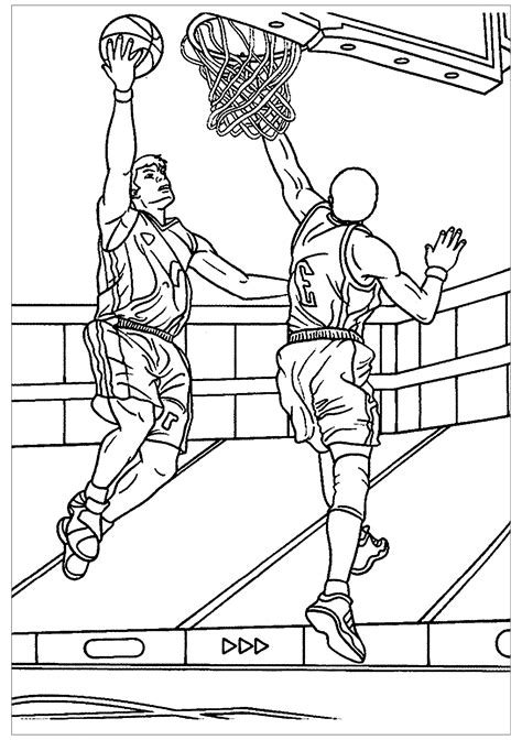 Learn how to draw playing basketball pictures using these outlines or print just for coloring. Dessin de basketball gratuit à imprimer et colorier ...