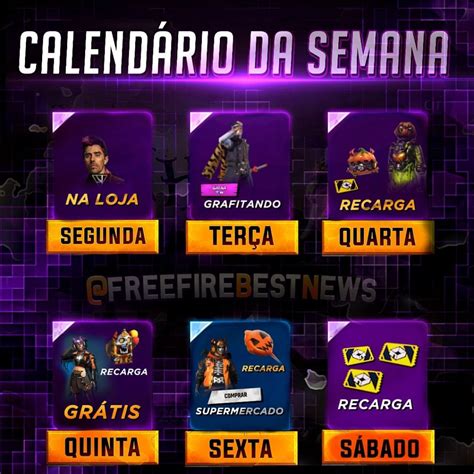 Discount on hatchery, new web and recharge events. Novidade: Agenda Semanal BR confirmada no Free Fire ...