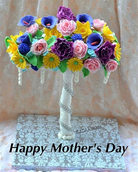 The free shipping for mother's day also works on many gift baskets, plants and balloons all fun as a mother's day gift. Mother's Day flower tree - Cake by Divya iyer - CakesDecor