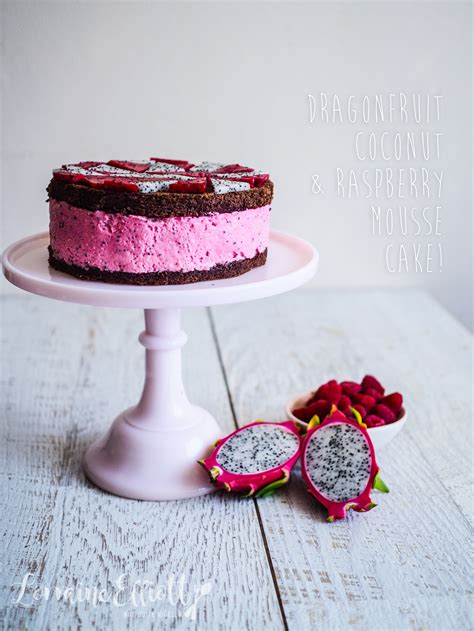 Easy to follow video instructions included. Dragon Fruit & Raspberry White Chocolate Mousse Cake @ Not ...