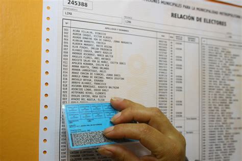 Padrón electoral y lista nominal. El lunes 28 culmina fiscalización de padrón electoral - Huku