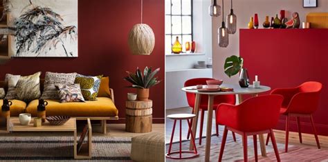 Le jaune prend bien sûr place sur les murs tandis que le rouge s'installe dans la pièce avec le canapé, le buffet ou encore les petits accessoires. idee deco salon rouge et noir - Idée de déco