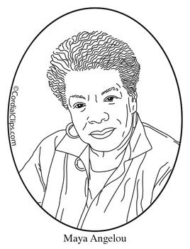 In memory of a remarkable lady who was such an inspiration, i've made this 8″ x 10″ wall art with this quote. Maya Angelou Clip Art, Coloring Page or Mini Poster by ...