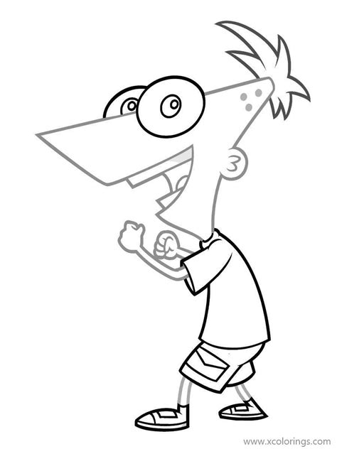 Phineas and ferb the movie: Phineas and Ferb Coloring Pages Phineas Flynn - XColorings.com