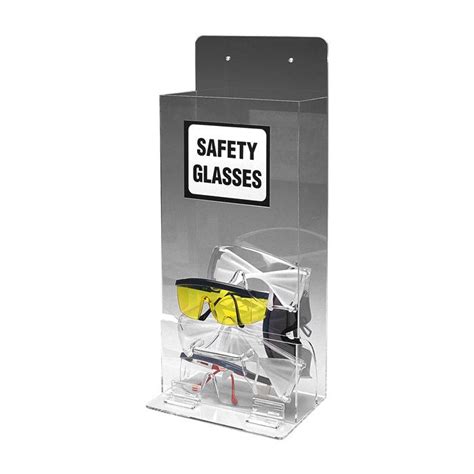 Can be wall mounted or placed directly on the benchtop. Deluxe Safety Glasses Dispenser | Dispenser, Glasses, Safety