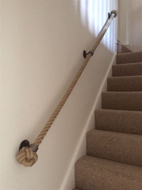 Stair banisters can make all the difference to the overall look of your staircase, and when you want to achieve a modern, stylish look, pear stairs will have just what you need. 36mm natural hemp with brushed steel blacksmith bracets ...